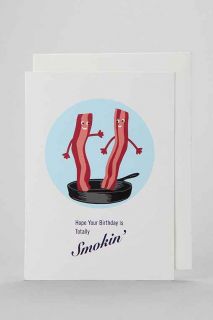 Smokin Bacon Birthday Card