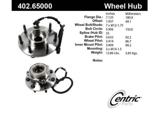 Centric (402.65001E) Wheel Hub Assembly